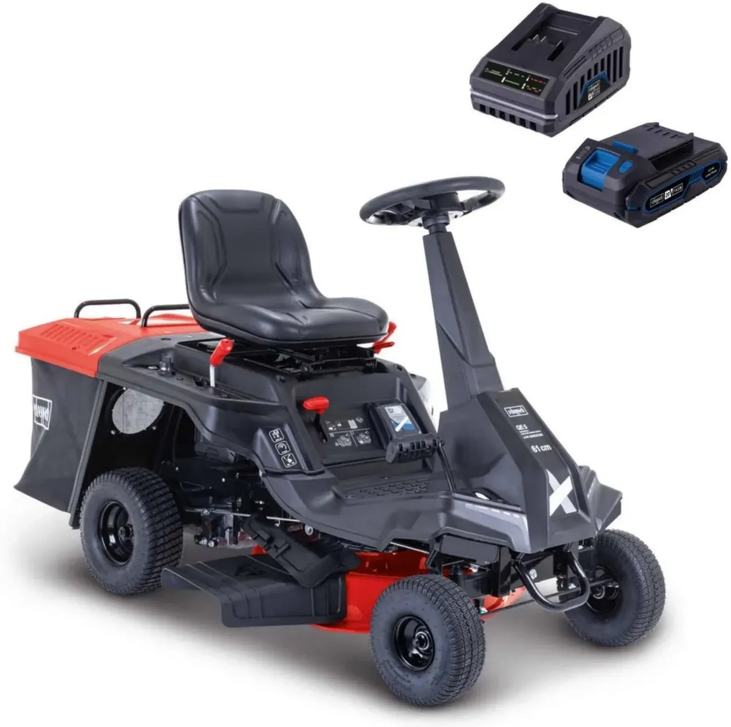 Tondeuse Autoportée Essence 6 CV, Largeur 61 cm, Réglages Hauteur x5