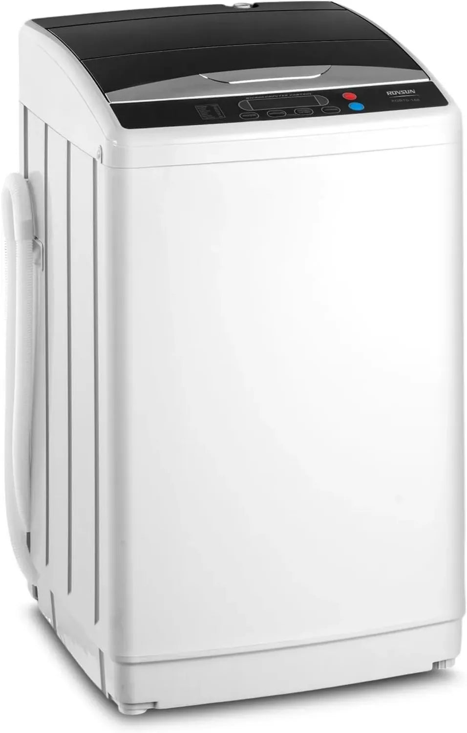 Mini lave-linge 7KG LEADZM avec panneau multifonction et pompe de vidange, 400W, idéal pour appartements