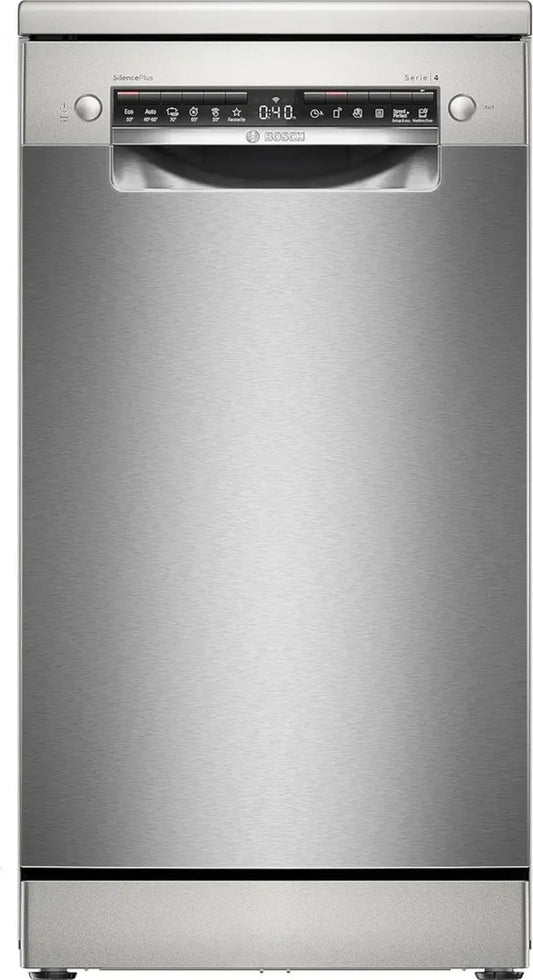 Lave-vaisselle 45cm Inox 10 Couverts Silencieux 44dB avec Home Connect